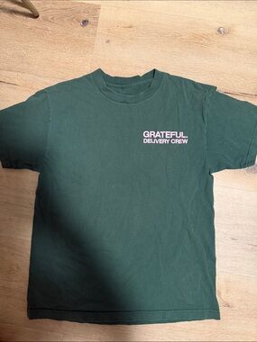 Grateful Delivery Crew Men's Forest Green Logo Tee